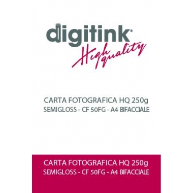 CARTA FOTOGRAFICA HQ SEMIGLOSS 250G A4 BIFACCIALE CF 50FG